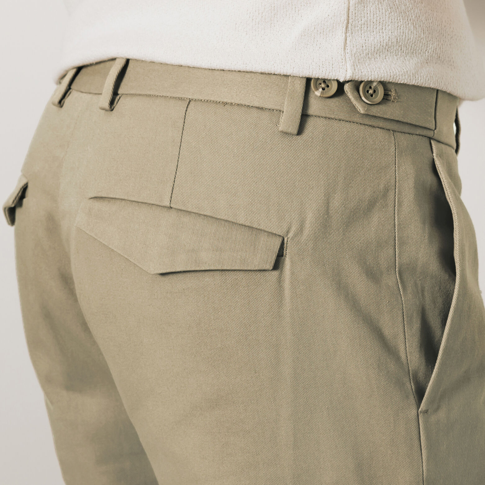 Pantalon tapered twill