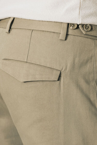 Pantalon tapered twill