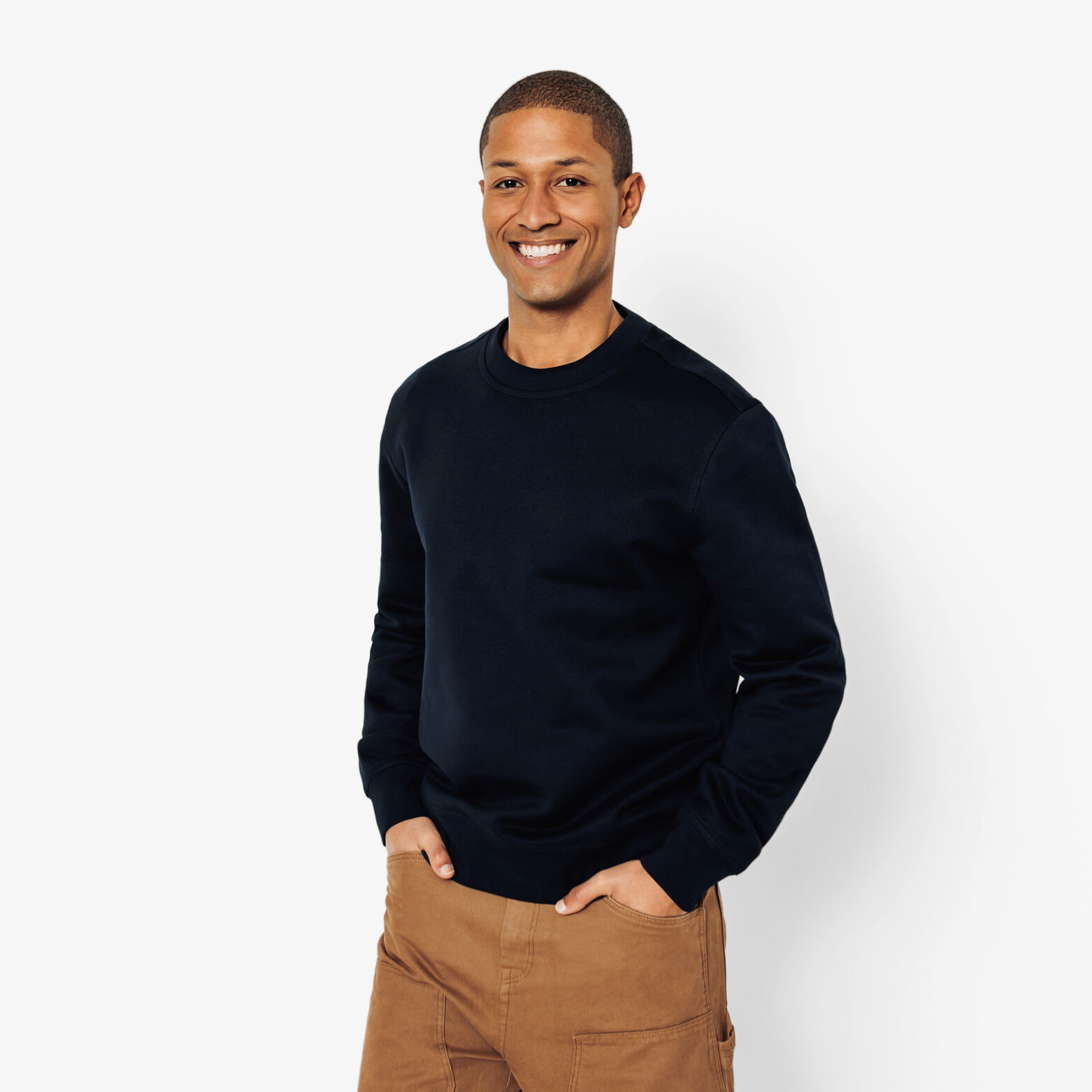 "le parfait by JULES" effen sweater ronde hals