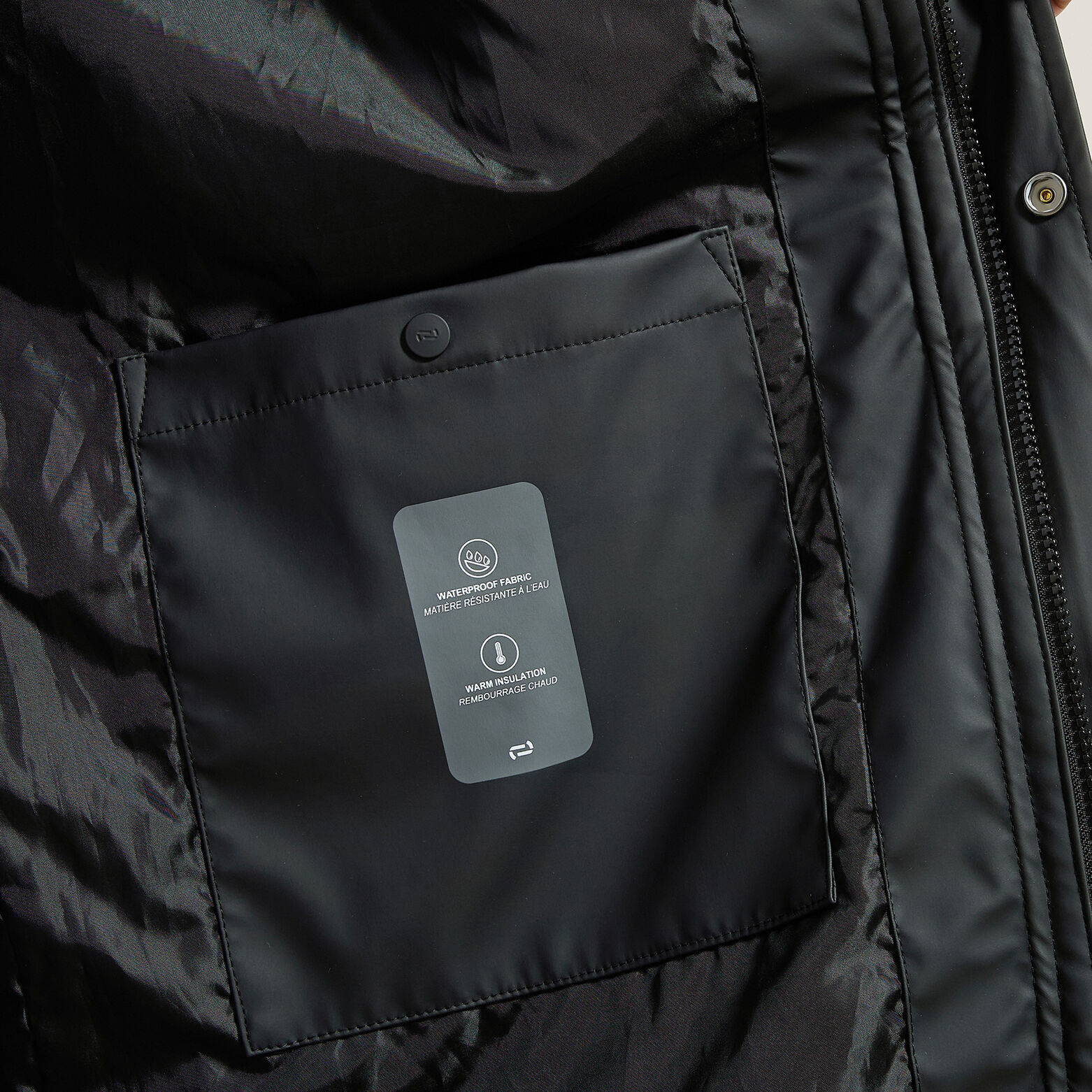 Parka longue &agrave; capuche