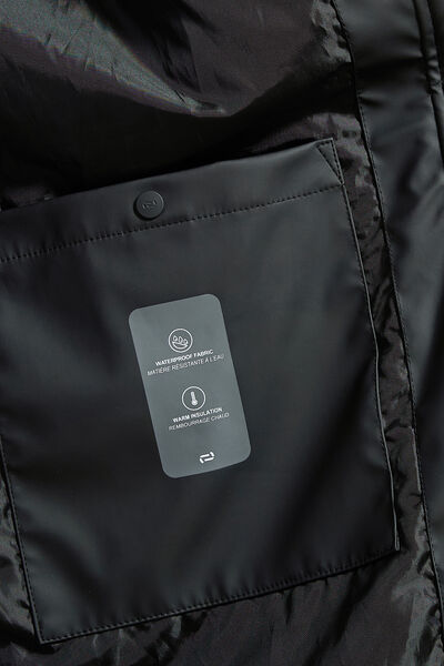 Parka longue &agrave; capuche