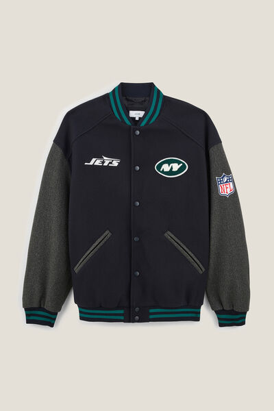 Blouson boutonn&eacute; "New York Jets" licence NFL