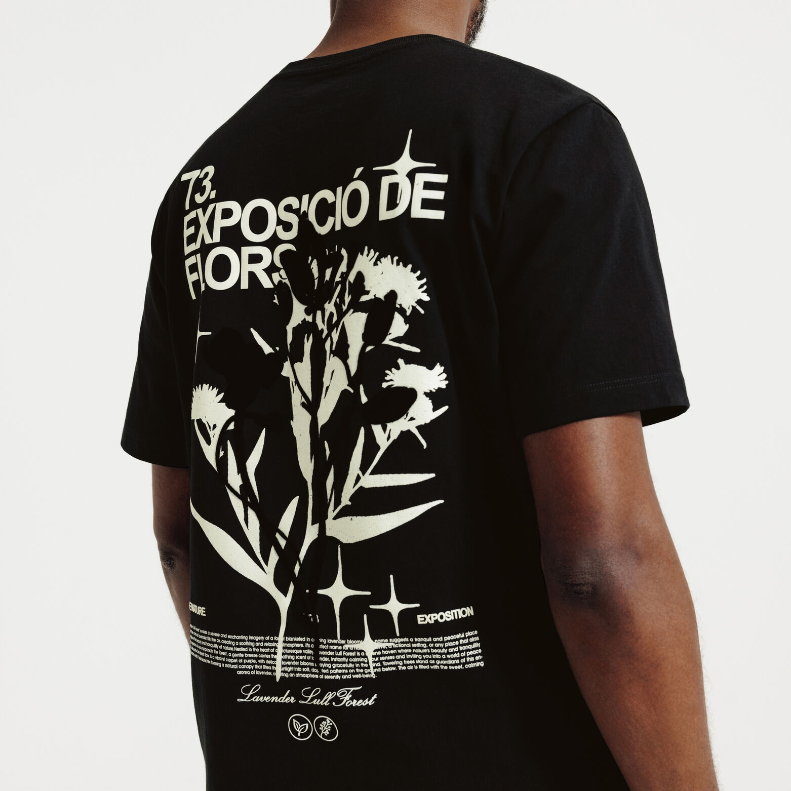 Tee shirt imprim&eacute; devant dos fleuri