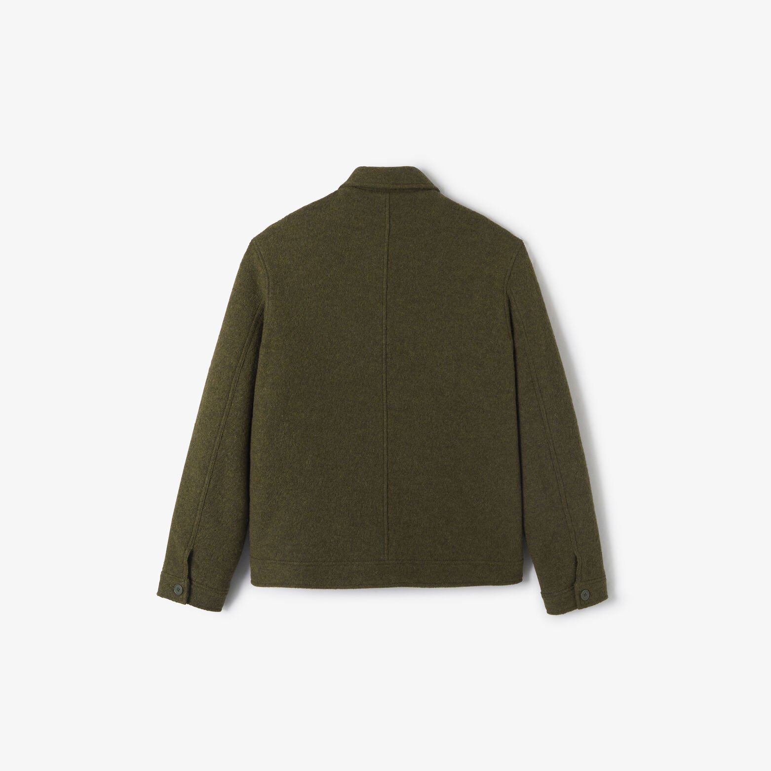 Blouson en laine col chemise