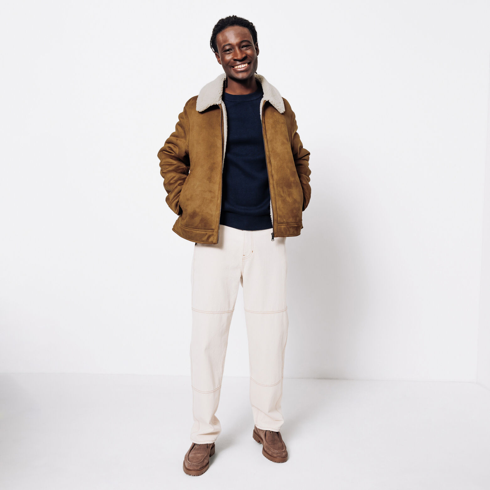 Blouson bombardier en sherpa