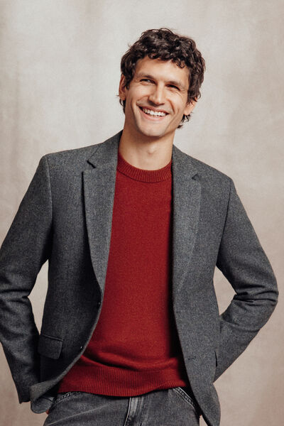 Veste blazer chevron confort