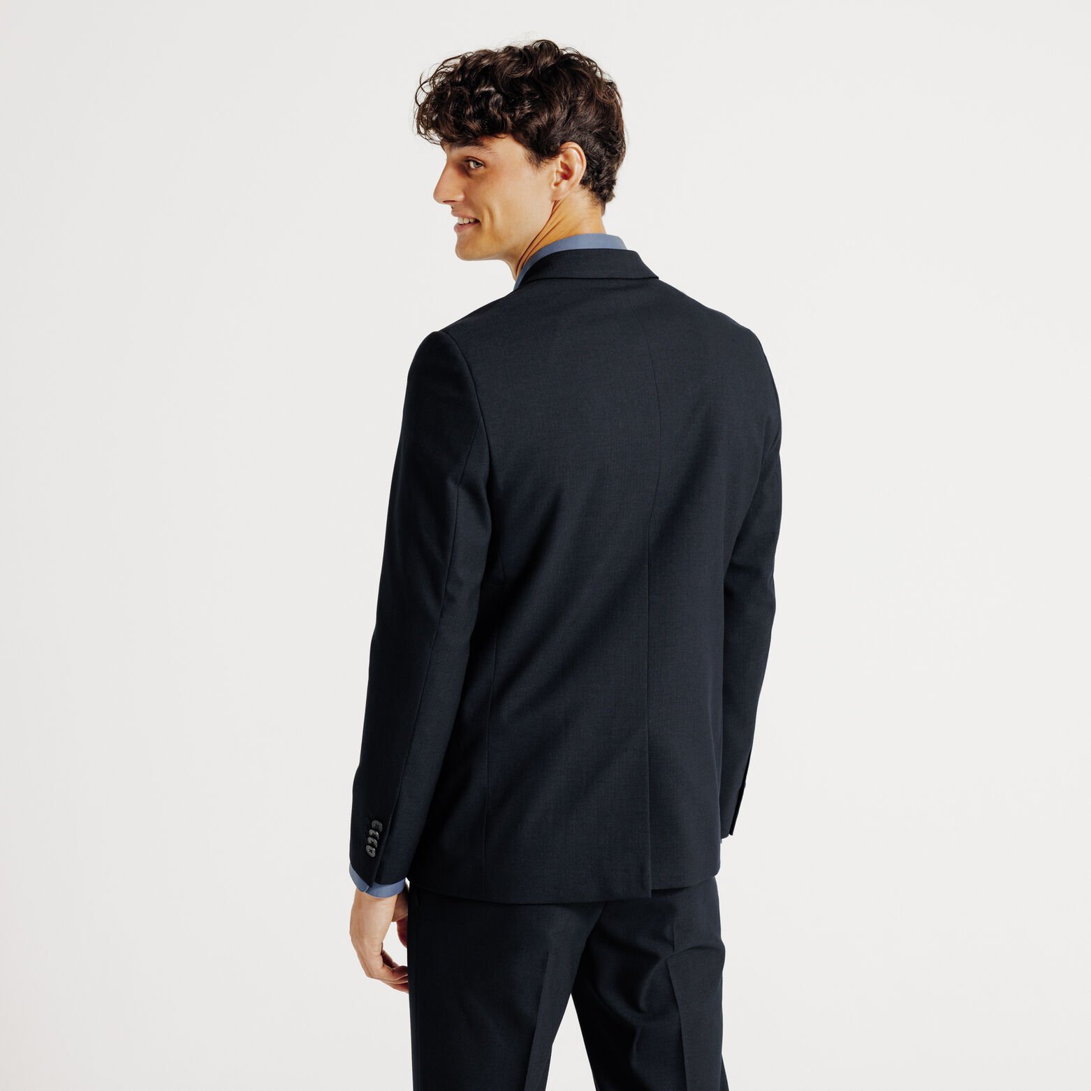 Veste de costume slim motif chevron