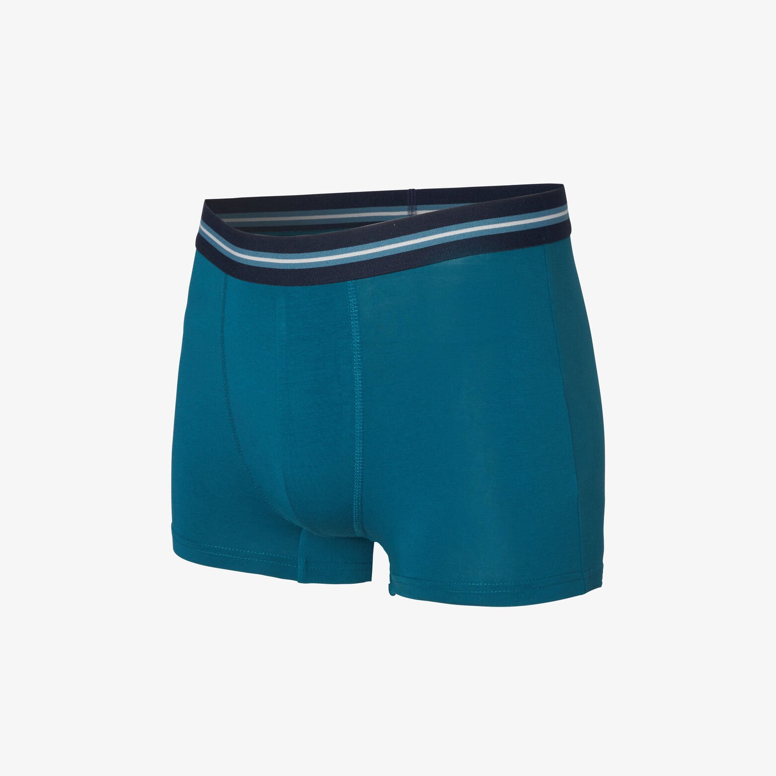 Boxer en coton avec ceinture ray&eacute;e