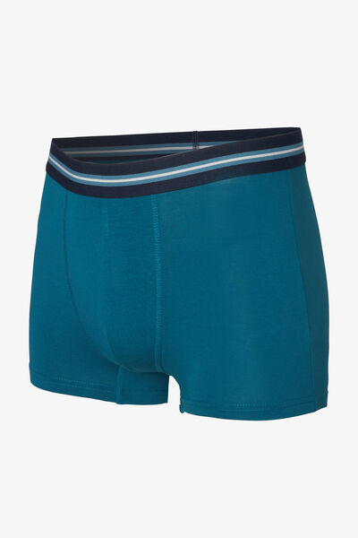 Boxer en coton avec ceinture ray&eacute;e