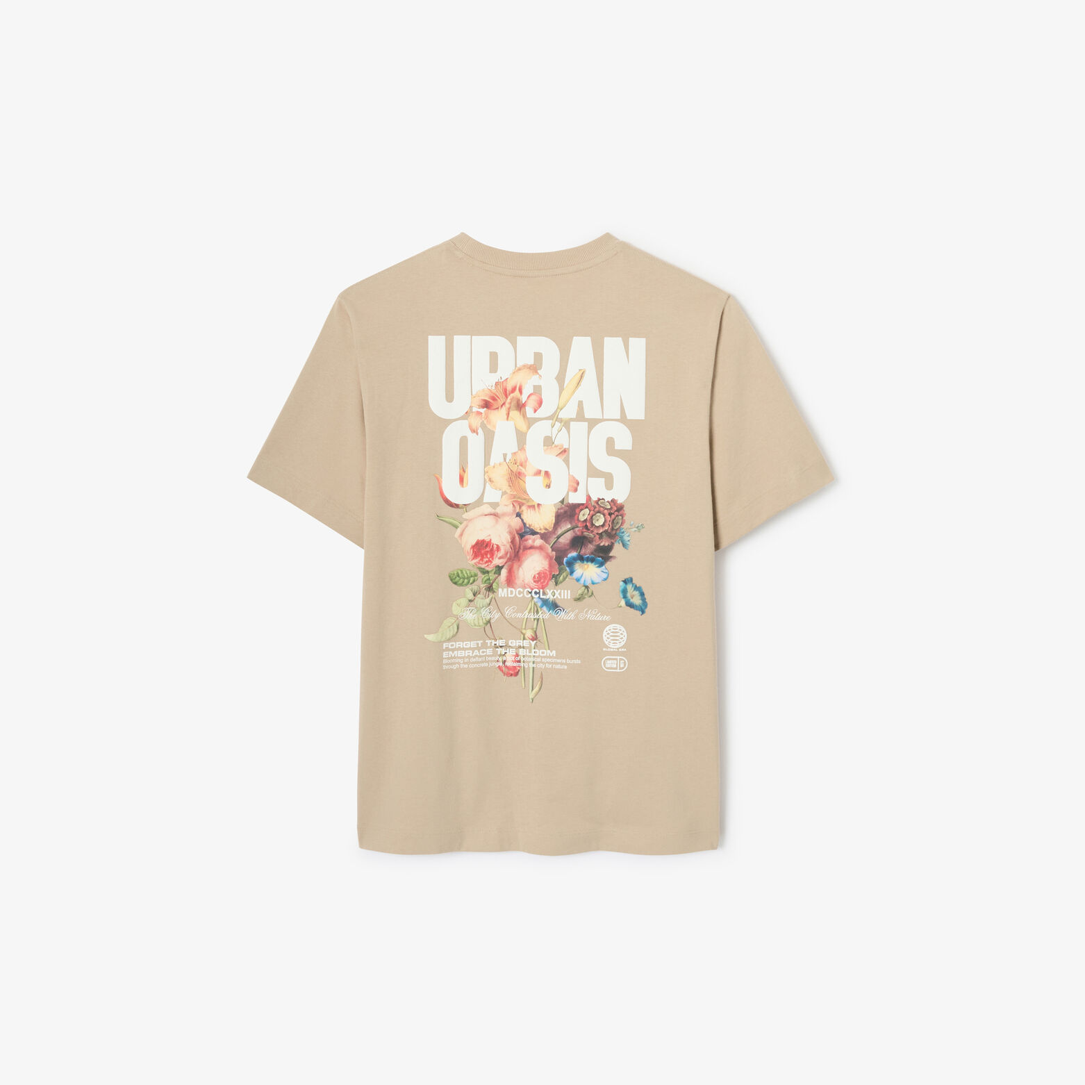 T-shirt met print voor- en achteraan