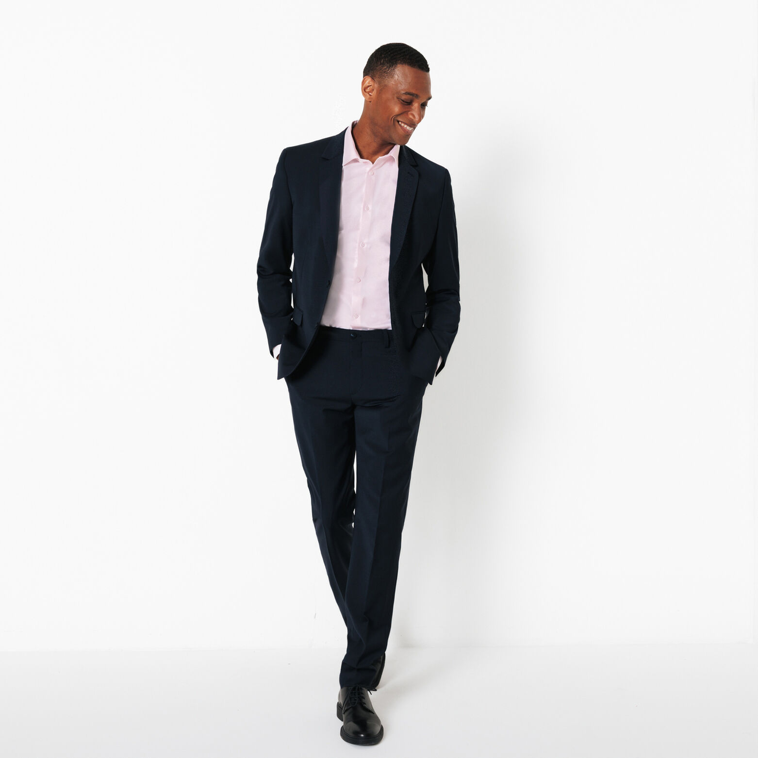 Slim effen strijkvrij hemd in katoen