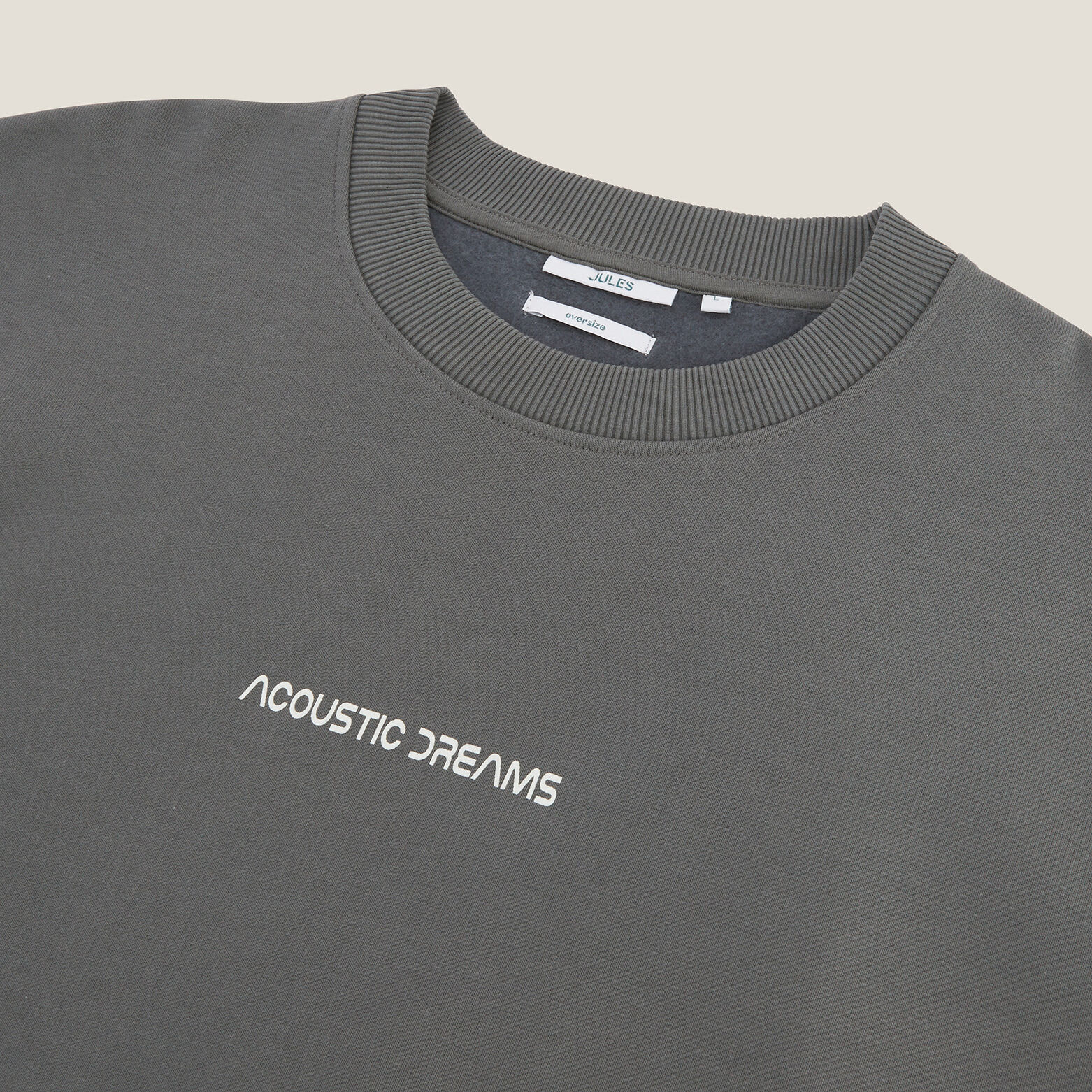 Sweat col rond imprim&eacute; devant et dos