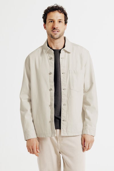 Surchemise en jean coton