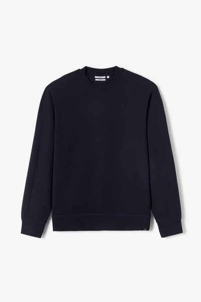 Sweat col rond gaufr&eacute;