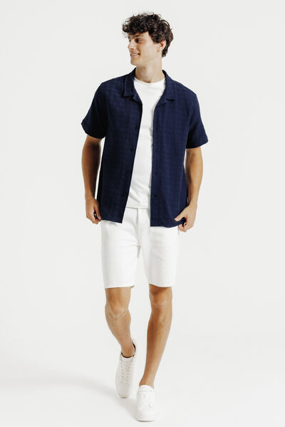 Chemisette en coton jacquard regular