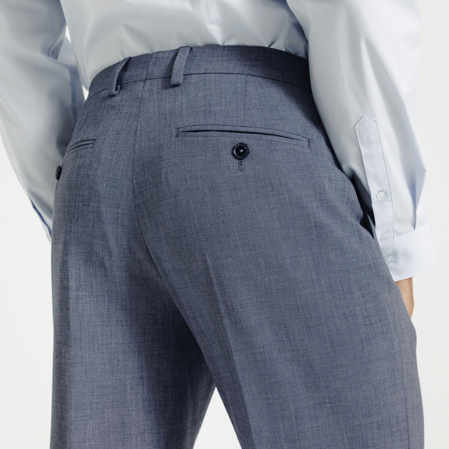 Pantalon de costume confort bi-ton