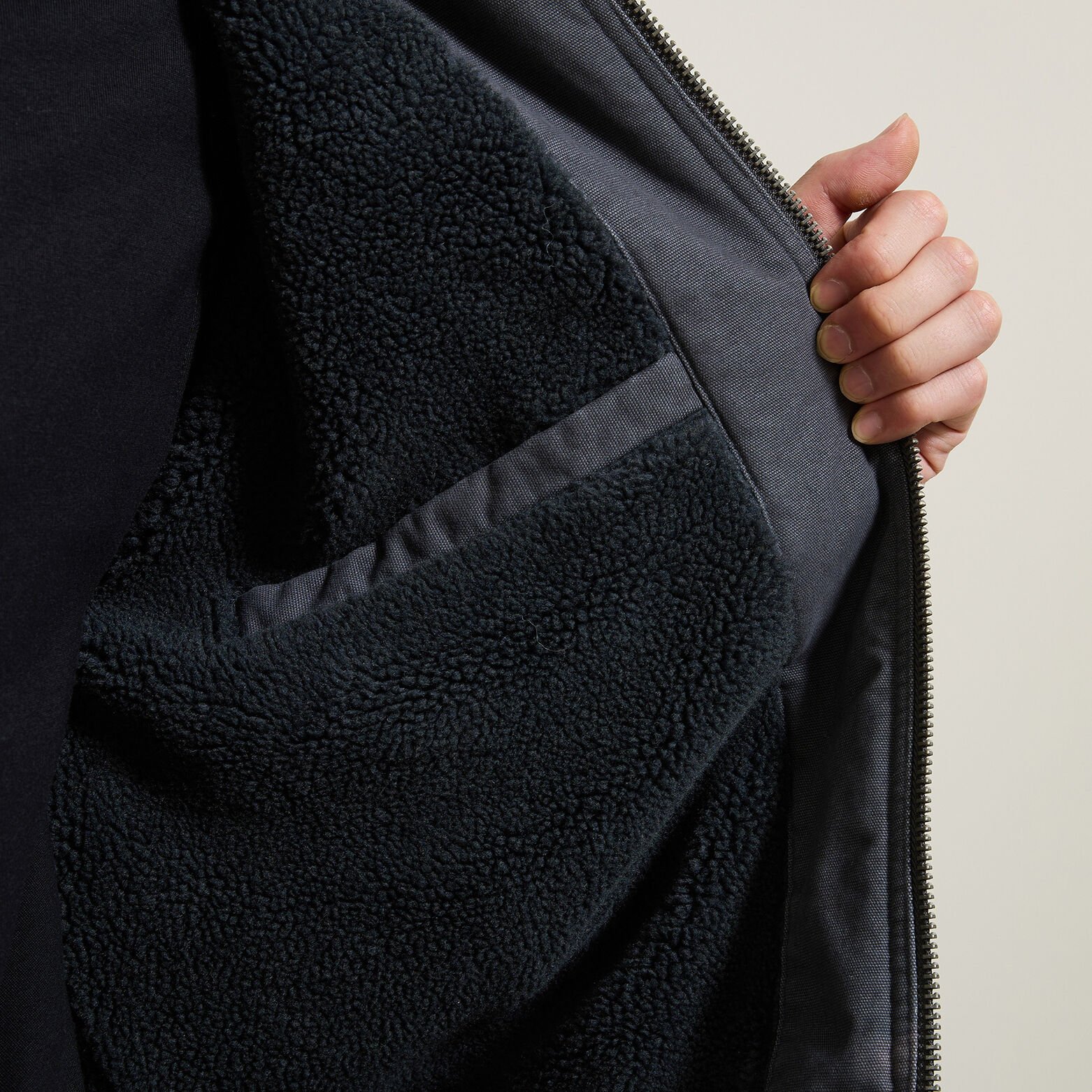 Blouson &agrave; capuche en coton