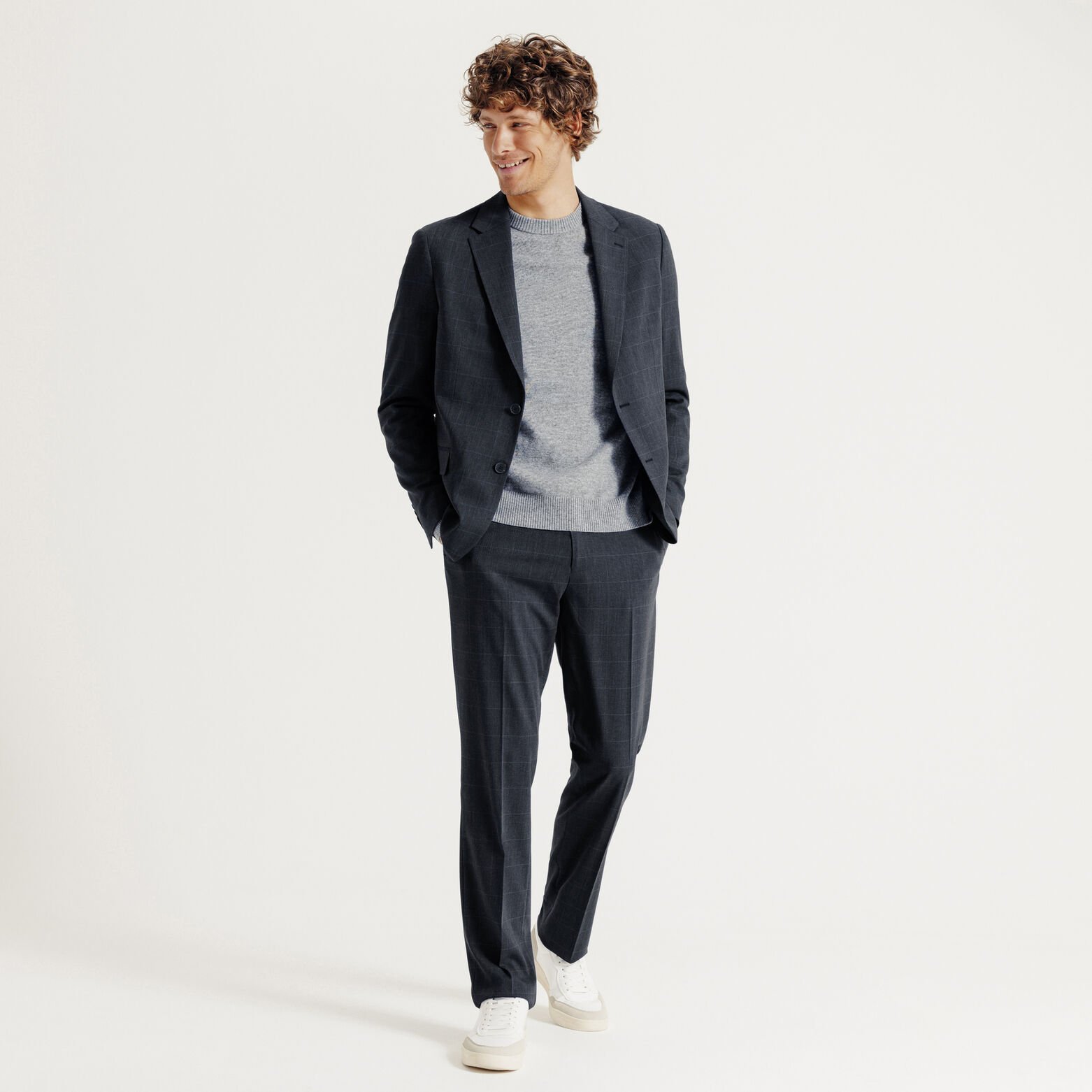 Veste de costume confort &agrave; carreaux