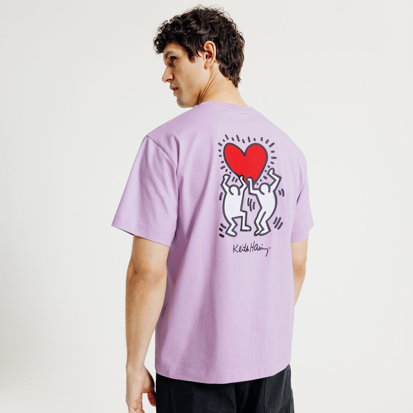 Tee shirt imprim&eacute; devant dos licence Keith Haring