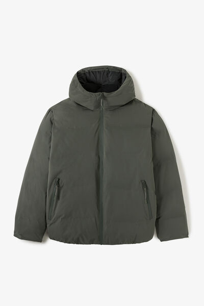 Doudoune zipp&eacute;e &agrave; capuche