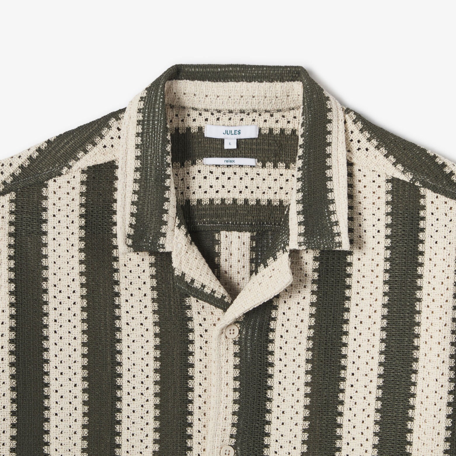 Chemisette en crochet col requin