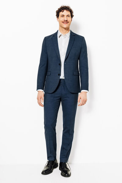 Veste de costume slim bi-ton