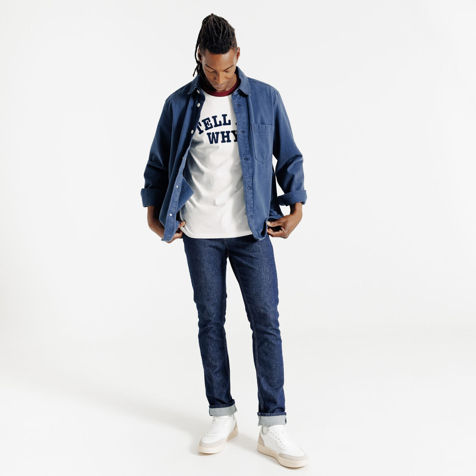 Tee shirt contrast&eacute; "Tell me why ?"