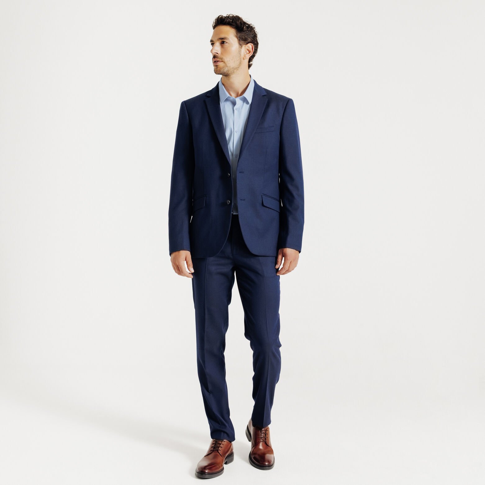 Chemise regular unie coton