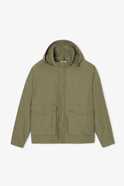 Blouson l&eacute;ger col montant &agrave; capuche