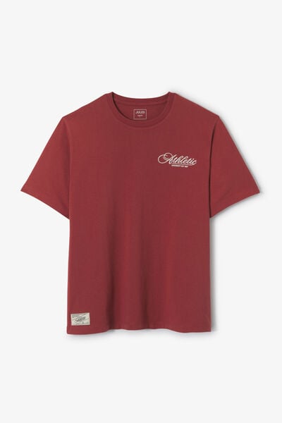 T-shirt in katoen met borduursel op de borst