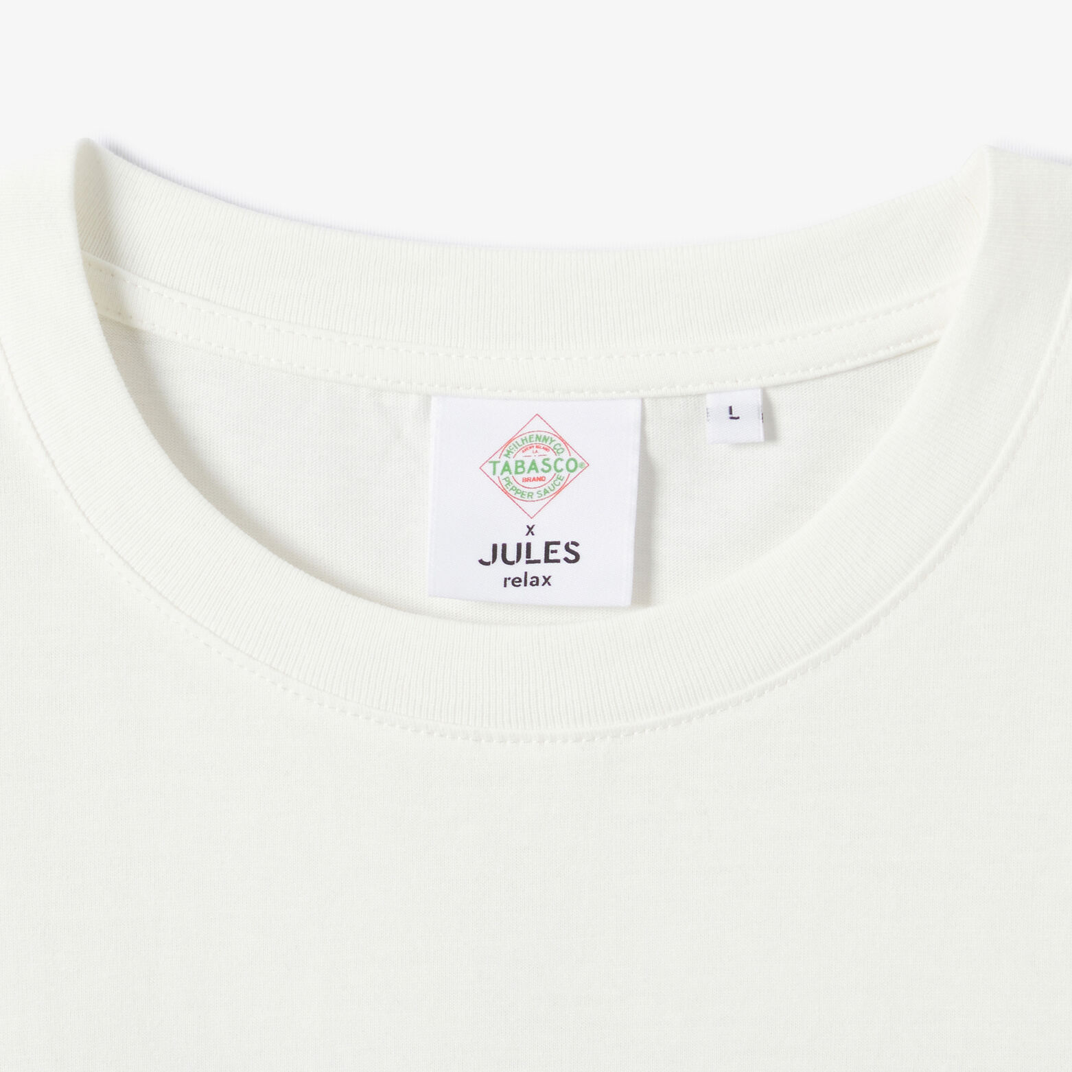 Tee shirt imprim&eacute; poitrine licence Tabasco