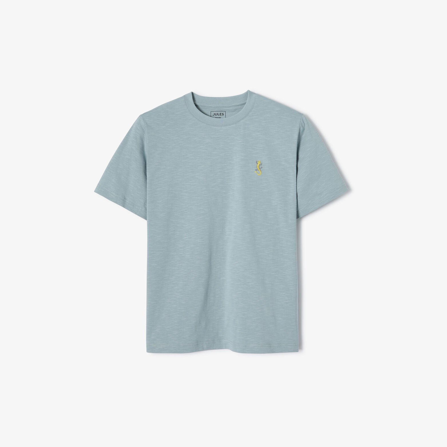 Tee shirt mati&egrave;re flamm&eacute;e broderie poitrine