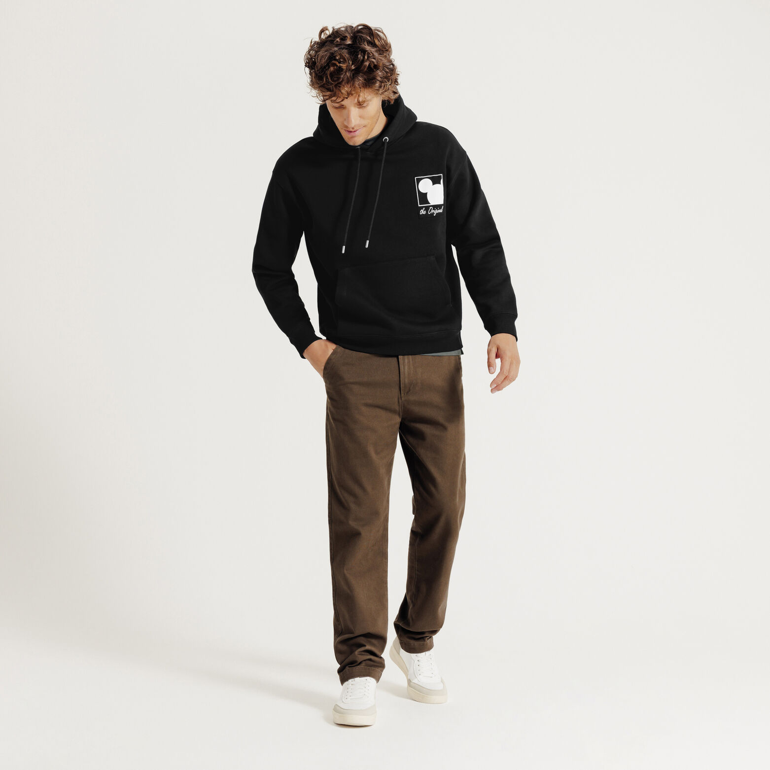 Sweat &agrave; capuche imprim&eacute; licence Mickey