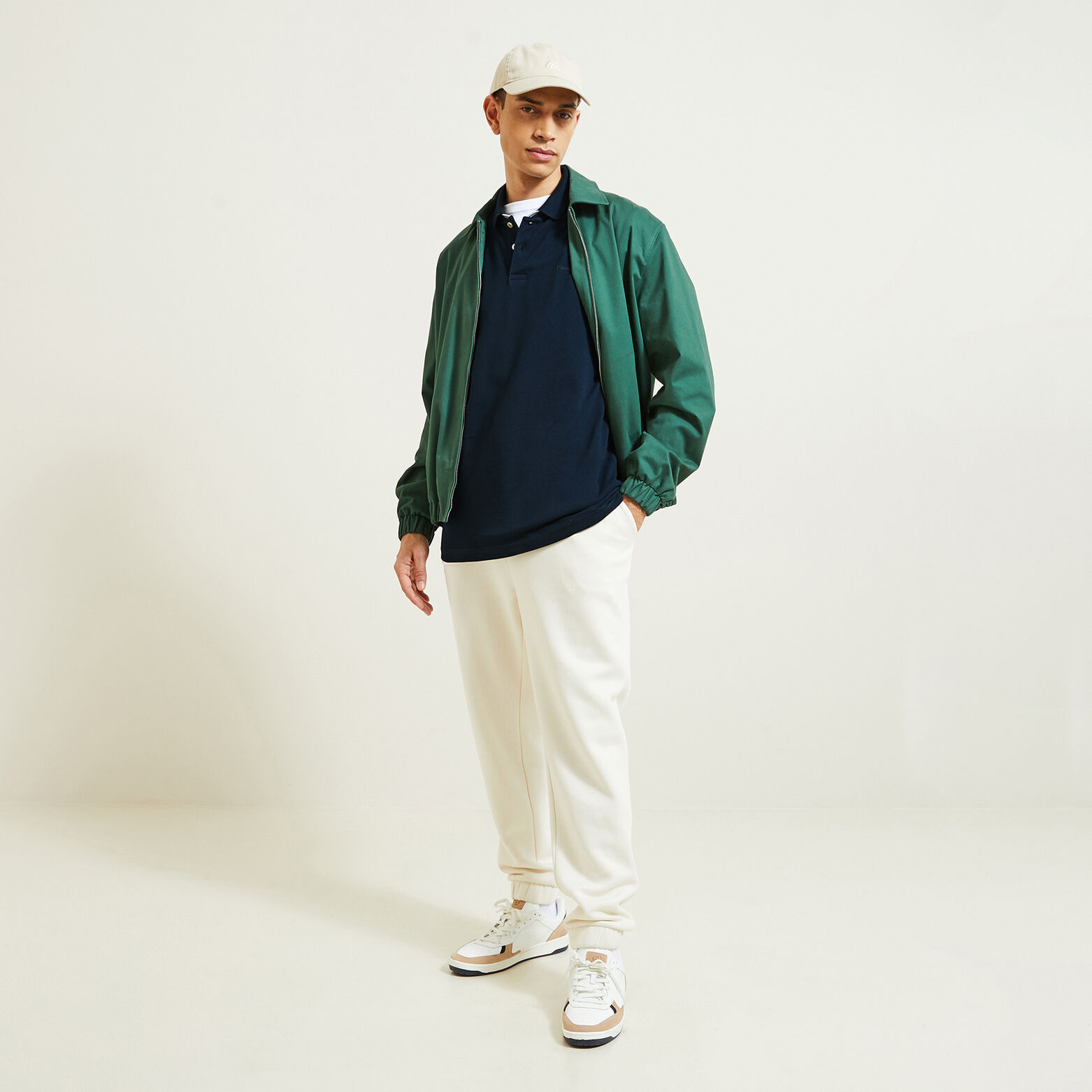 Polo met korte mouwen en borstprint