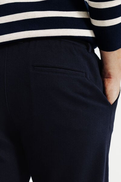 Pantalon chino tapered en maille