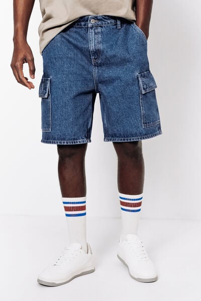 Bermuda baggy en jean