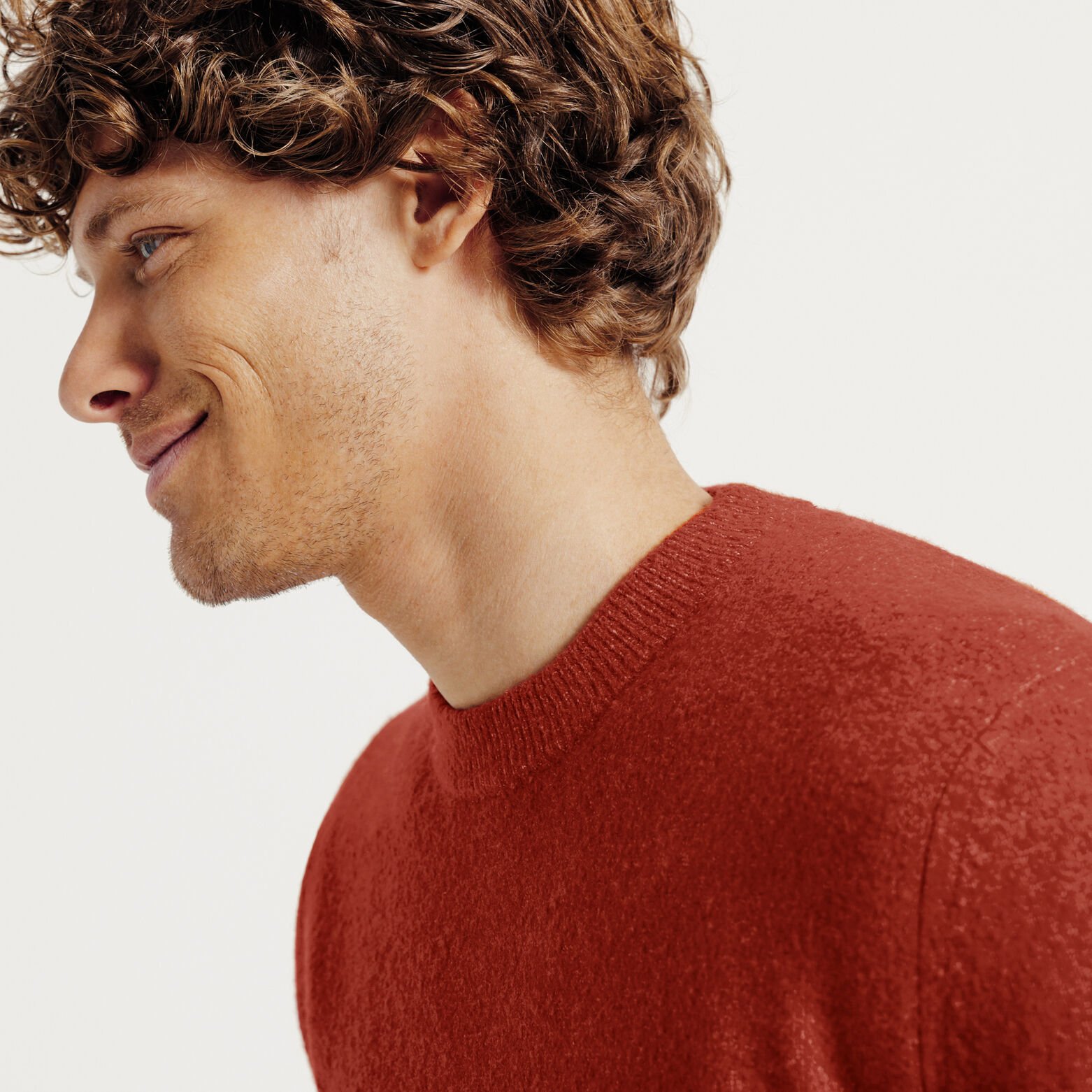 Pull col rond mousseux