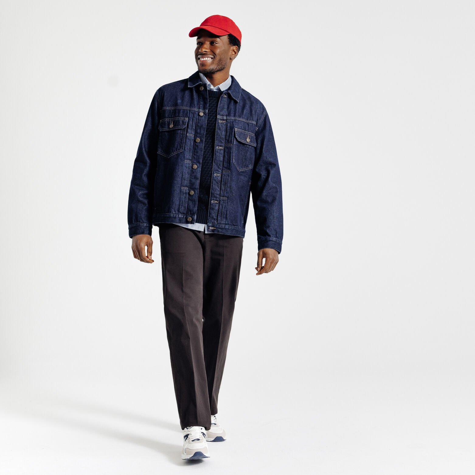 Pull col rond torsad&eacute;