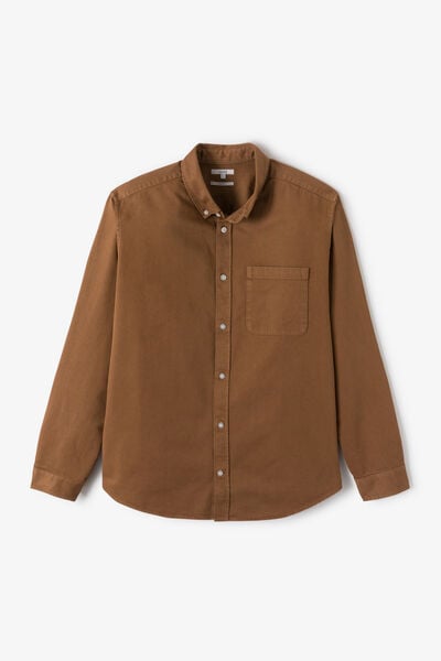 Chemise en coton unie