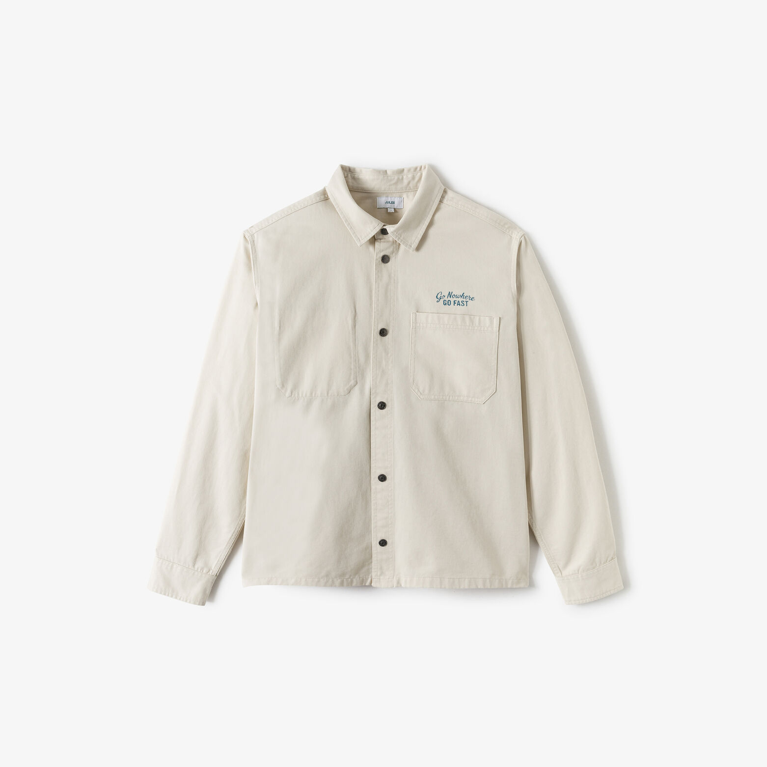 Overhemd in katoen met print