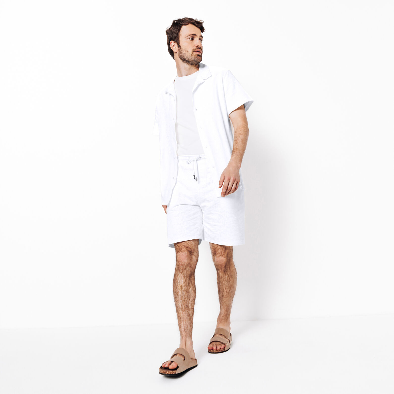 Hemdje in badstof met haaienkraag