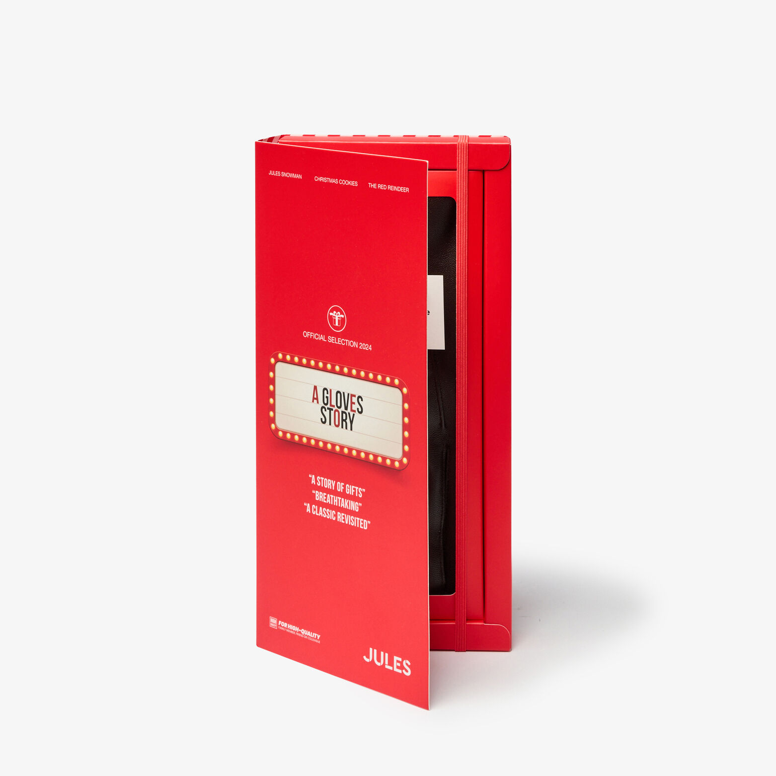 Coffret version anglaise gants tactiles en cuir