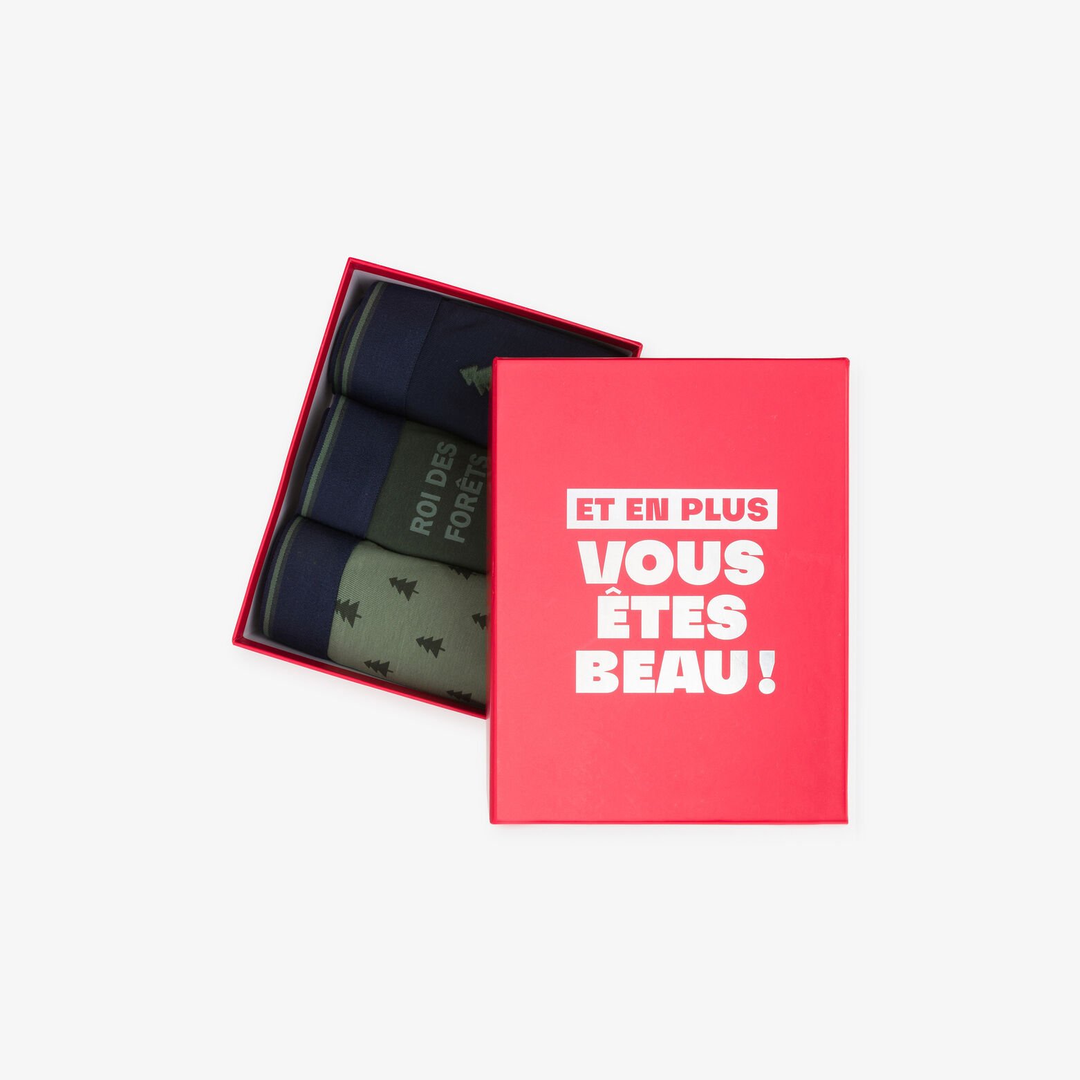 Coffret 3 boxers esprit No&euml;l