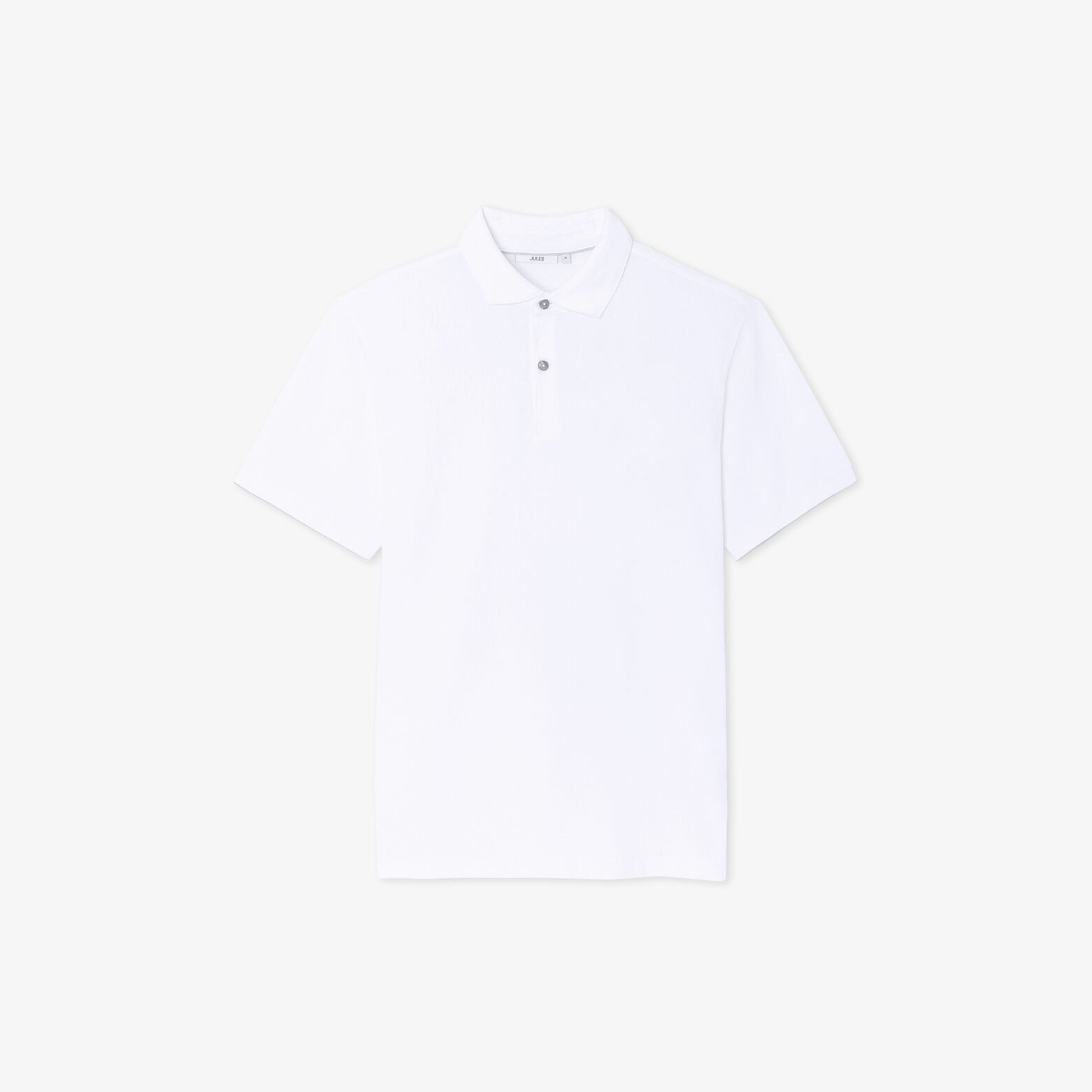 Polo manches courtes chevron col italien