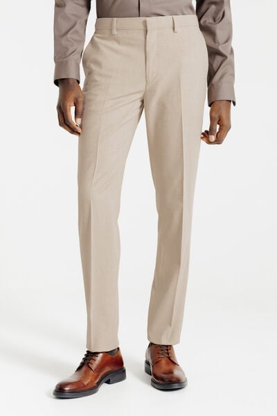 Pantalon de costume confort bi-ton