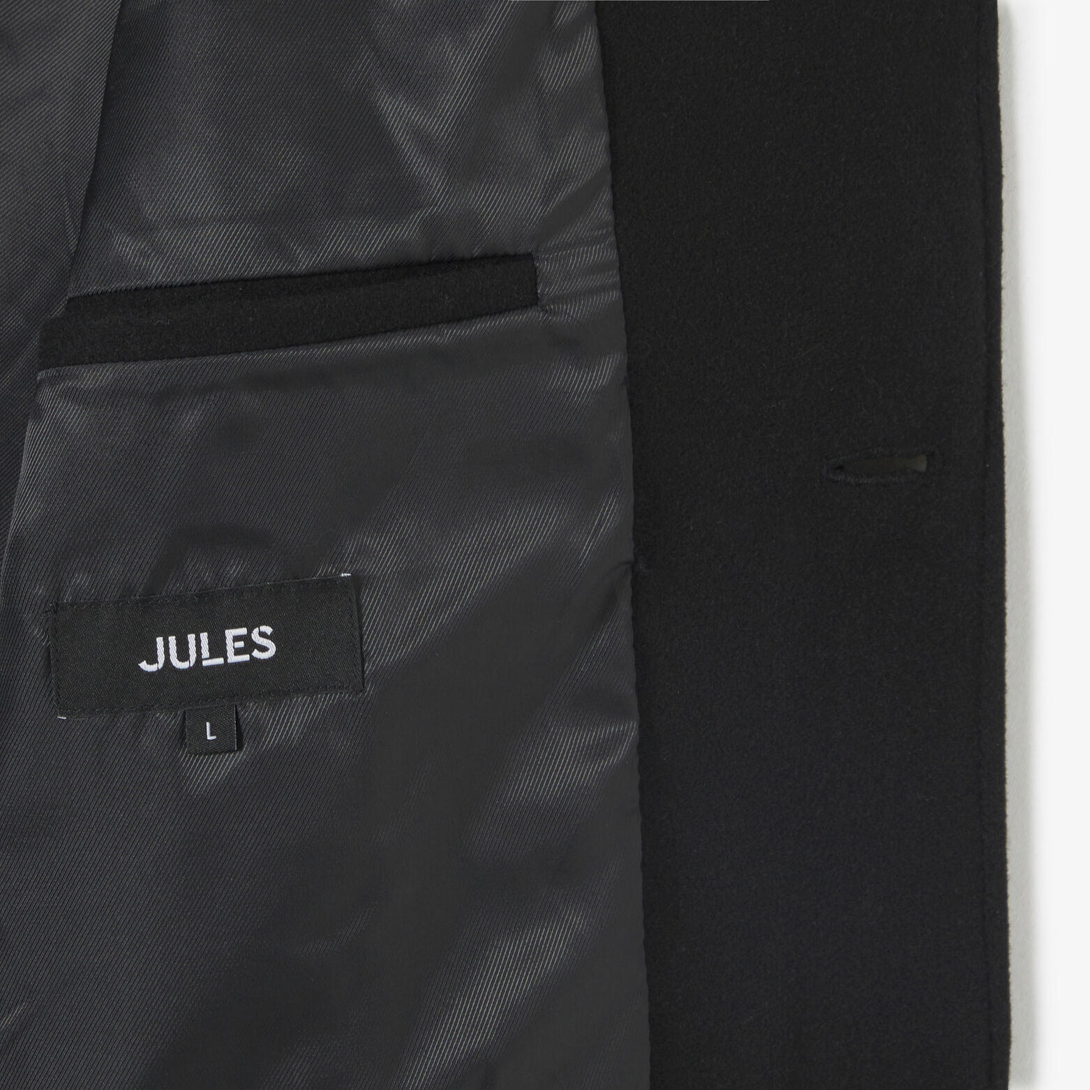 Manteau hiver long col tailleur