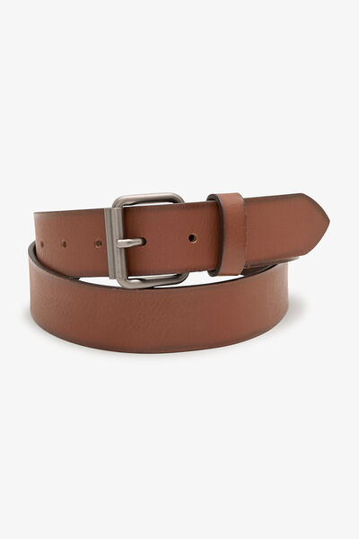 Ceinture large en cuir