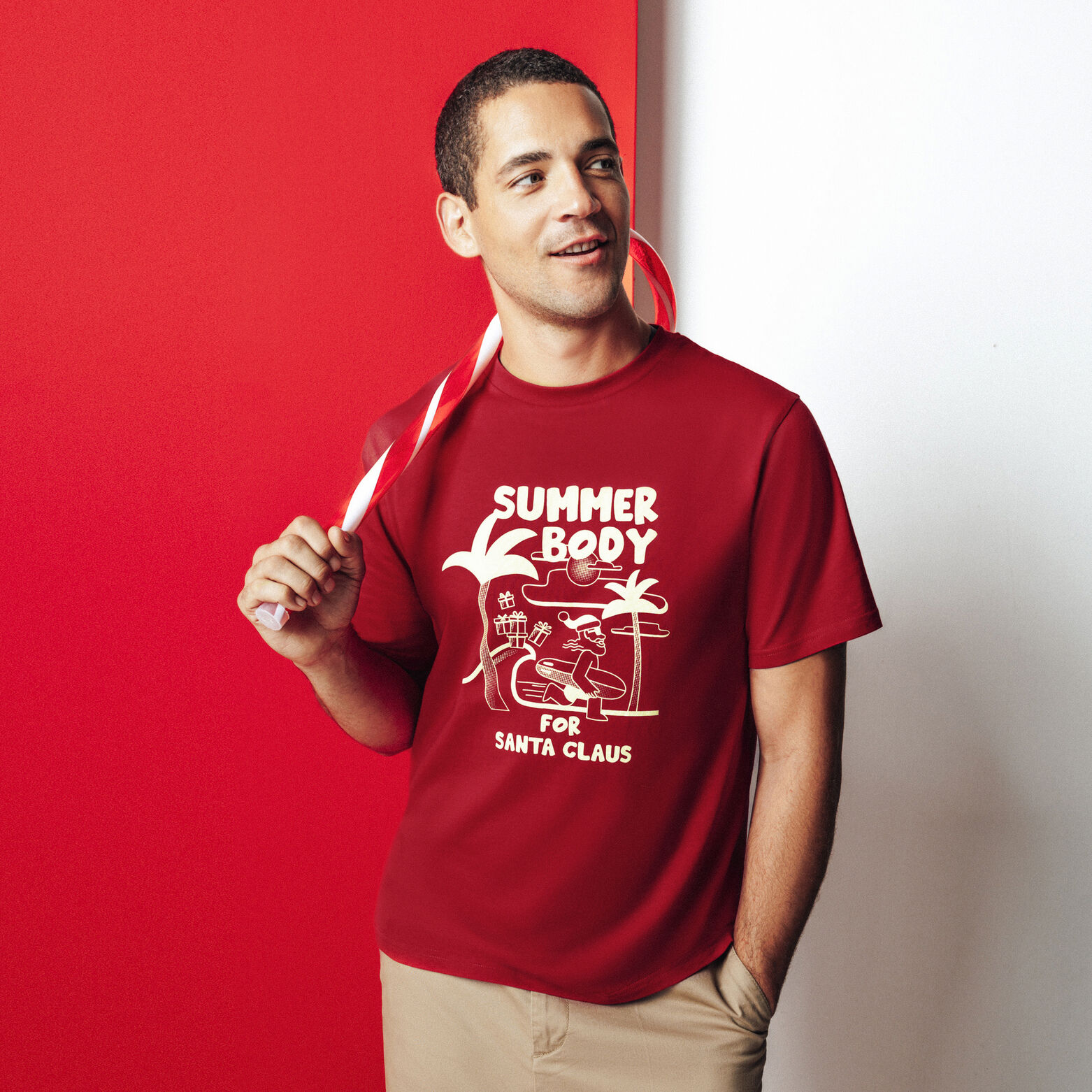 Het pakket kerst-T-shirt - Rood