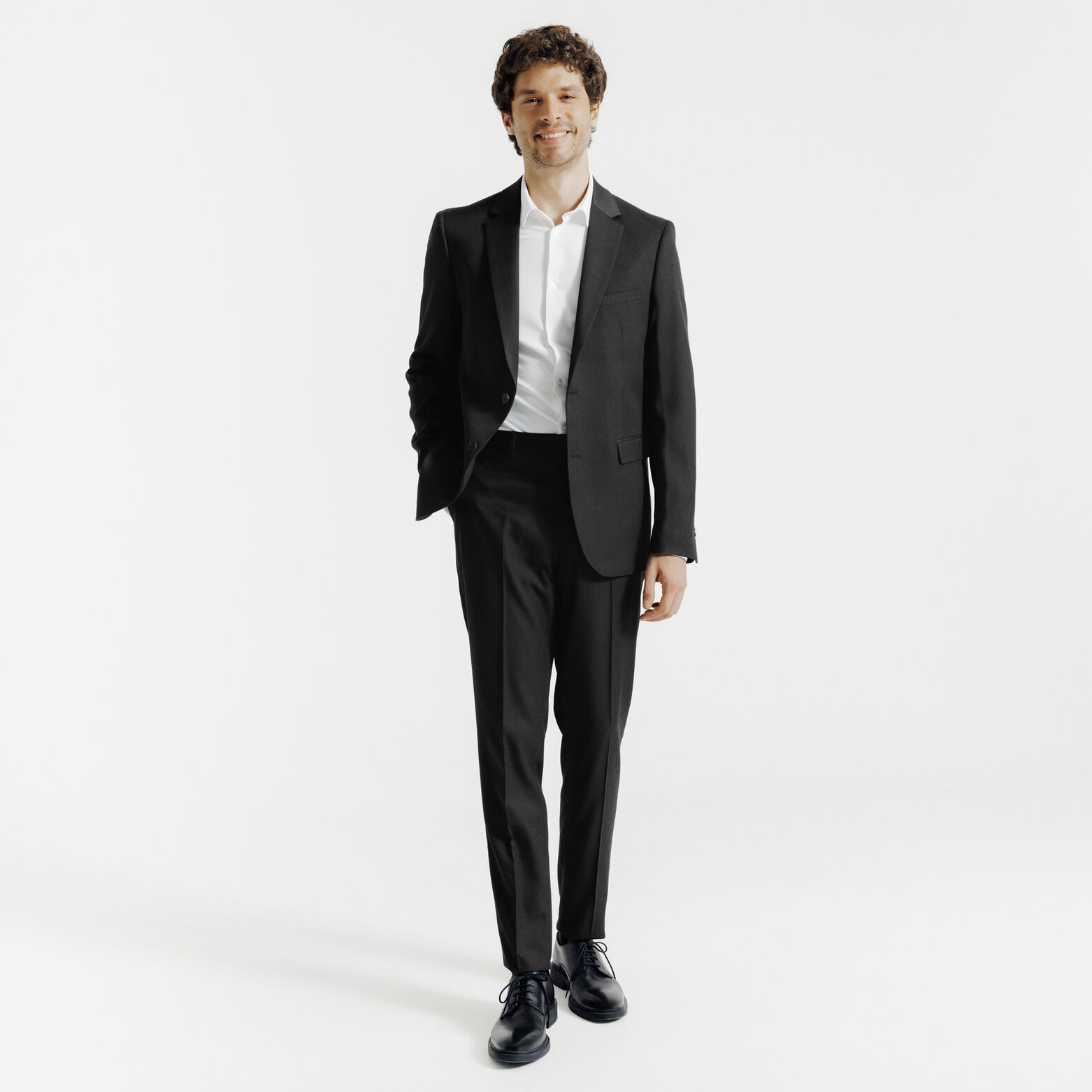 Costume 3 pi&egrave;ces slim - Gris fonc&eacute;