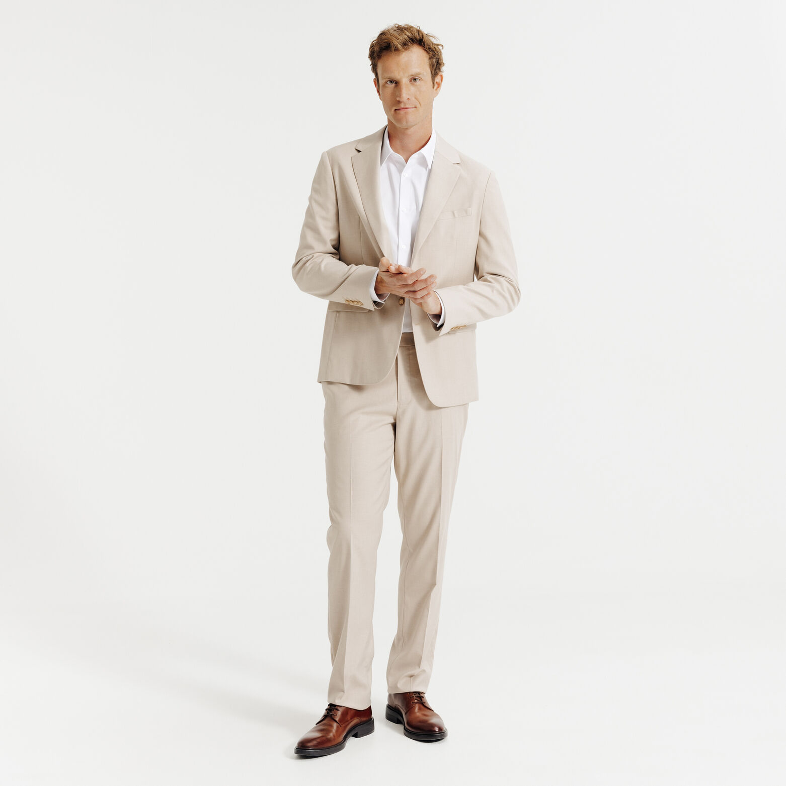 Chemise sans repassage en coton regular